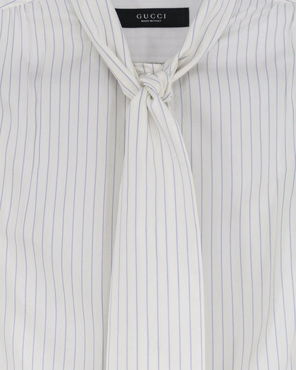 Striped silk shirt