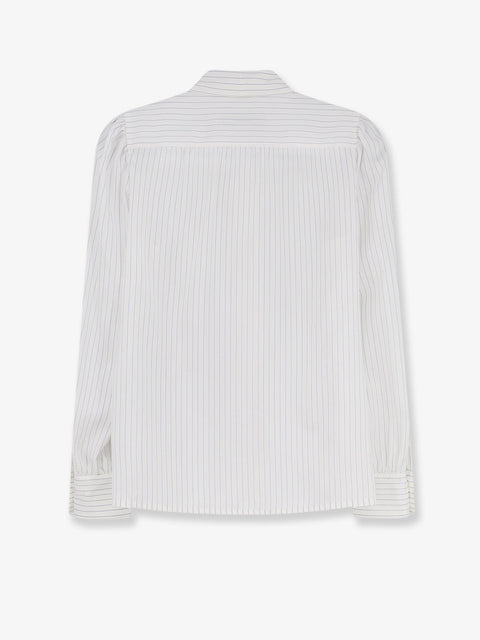 Striped silk shirt