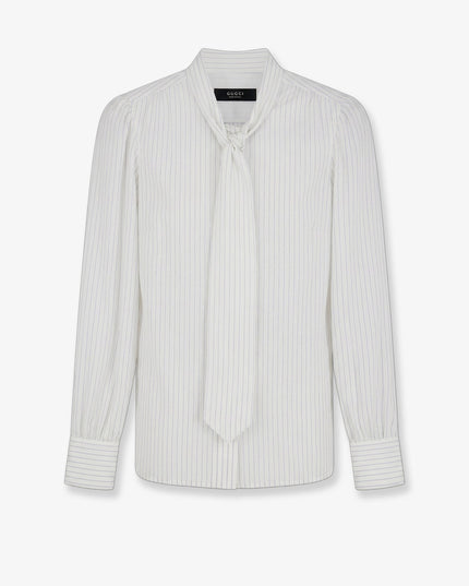Striped silk shirt