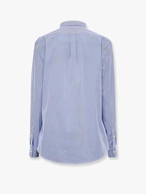 Striped stretch cotton shirt