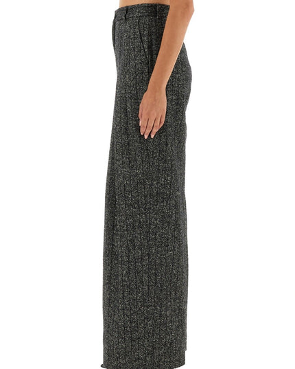 STRIPED WOOL PANTS