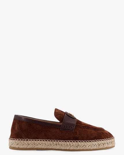 Suede espadrilles with VLogo Signature