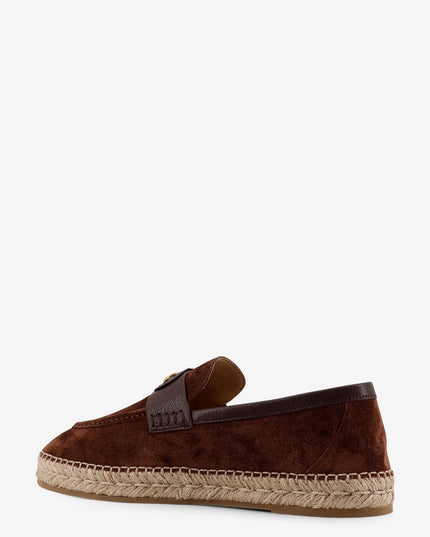 Suede espadrilles with VLogo Signature