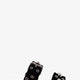 Suede sandals with side metal VLogo