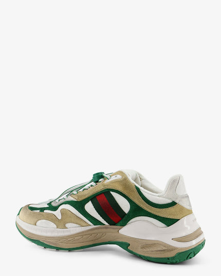 Suede sneakers with side Web detail