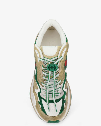 Suede sneakers with side Web detail