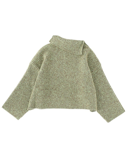 SWEATER WITH SIDE BUTTON CLOSURE
