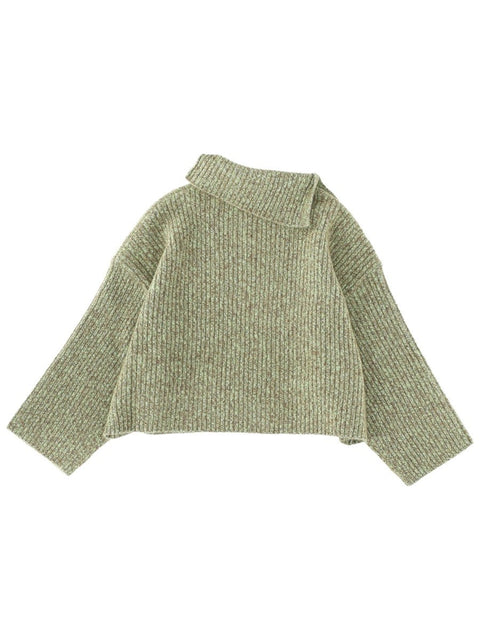 SWEATER WITH SIDE BUTTON CLOSURE