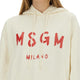 SWEATSHIRT WITH BRUSHED LOGO