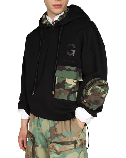 SWEATSHIRT WITH CAMO DETAILS