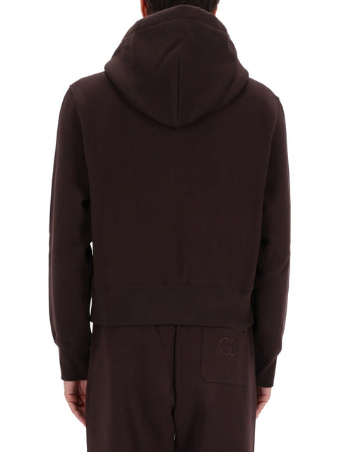 SWEATSHIRT WITH LOGO EMBROIDERY