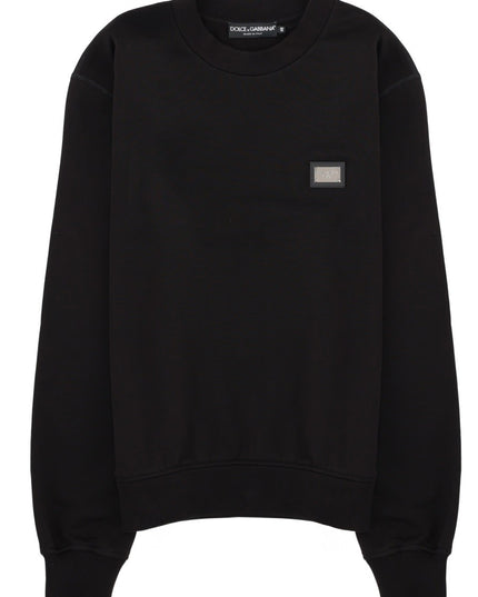 SWEATSHIRT WITH LOGO PATCH