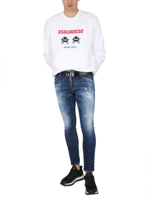 SWEATSHIRT WITH LOGO PRINT