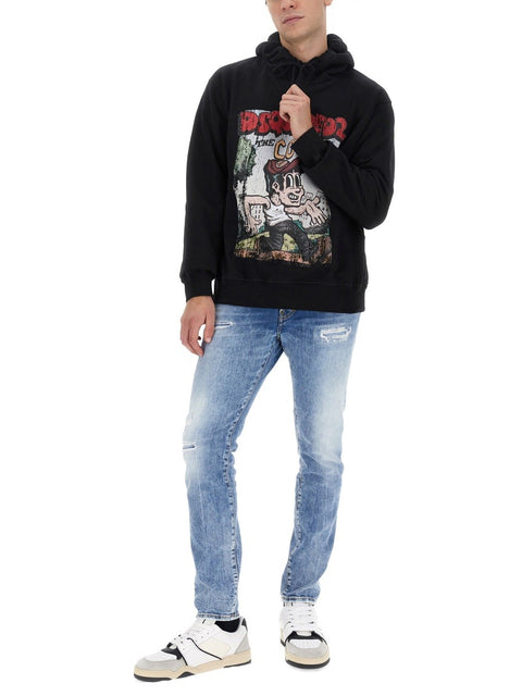 SWEATSHIRT WITH LOGO PRINT