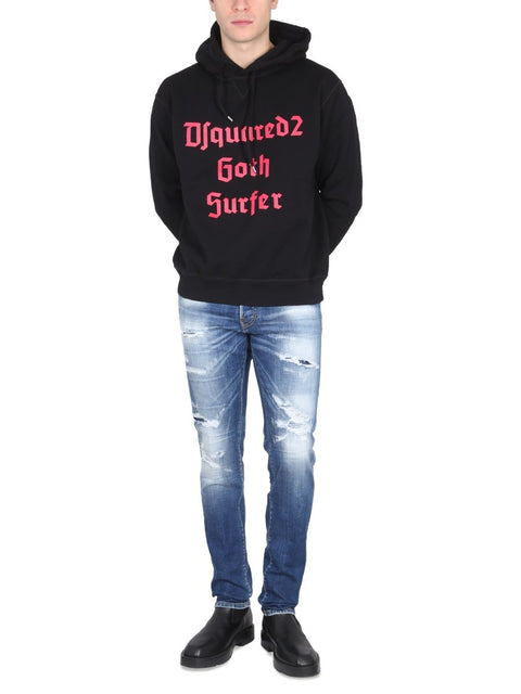 SWEATSHIRT WITH LOGO PRINT