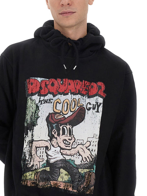 SWEATSHIRT WITH LOGO PRINT