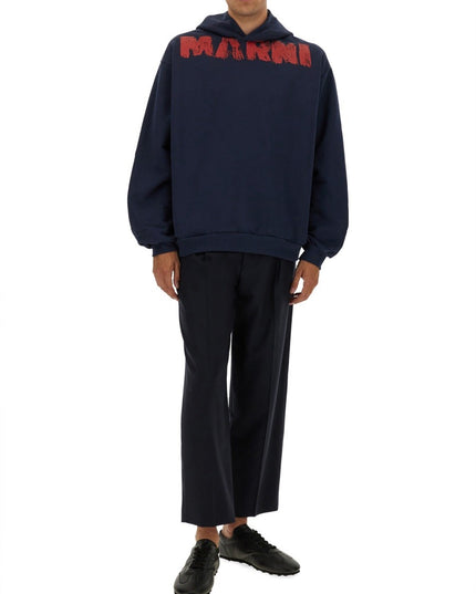 SWEATSHIRT WITH MAXI LOGO PRINT