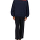 SWEATSHIRT WITH MAXI LOGO PRINT