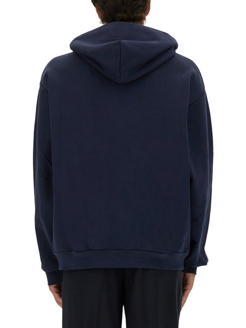 SWEATSHIRT WITH MAXI LOGO PRINT