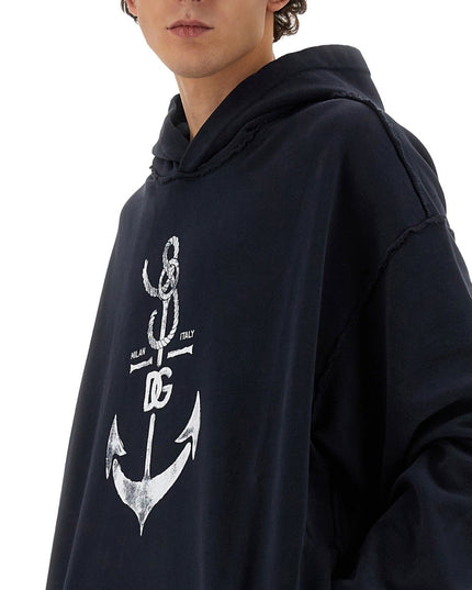 SWEATSHIRT WITH NAVY PRINT