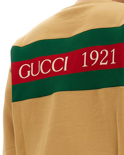 SWEATSHIRT WITH WEB RIBBON