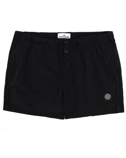 SWIMSUIT WITH LOGO PATCH