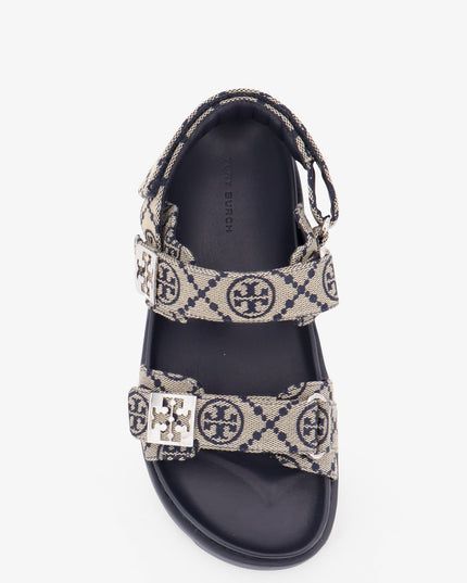 T Mono Perfect Monogram fabric sandals