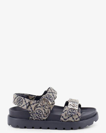 T Mono Perfect Monogram fabric sandals