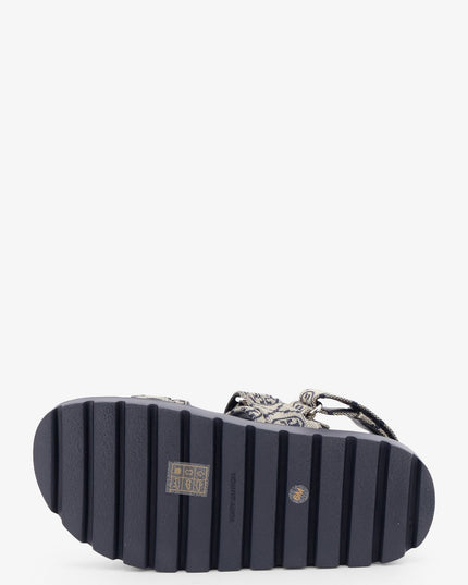T Mono Perfect Monogram fabric sandals
