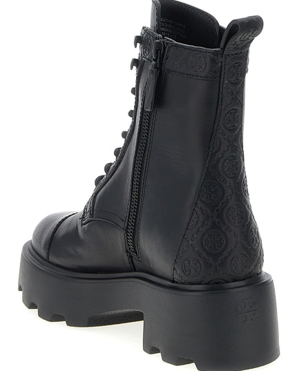 Tory Burch | T Monogram Lug Ankle Boot 65mm | Black | Damen