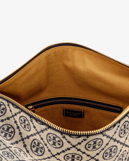 T Monogram Balloon jacquard fabric shoulder bag
