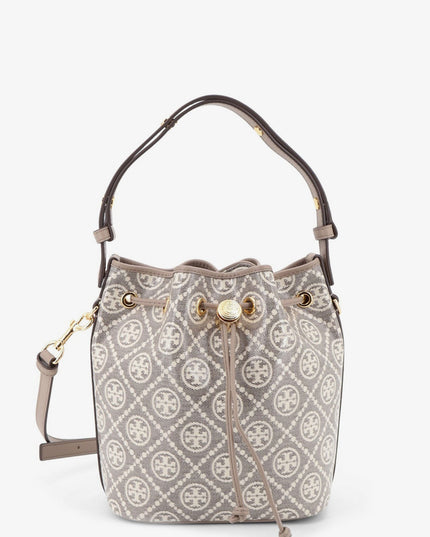 T Monogram coated canvas bucket bag
