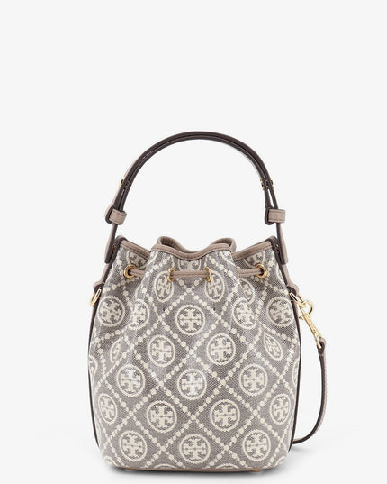 T Monogram coated canvas bucket bag