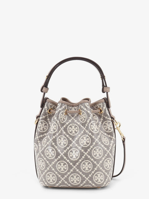 T Monogram coated canvas bucket bag