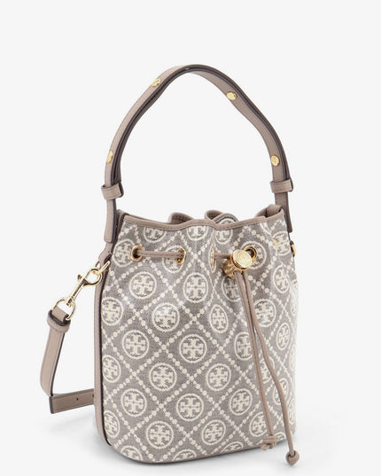 T Monogram coated canvas bucket bag