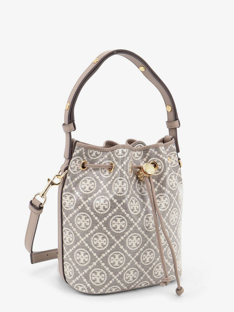 T Monogram coated canvas bucket bag