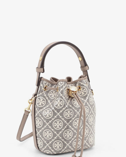 T Monogram coated canvas bucket bag