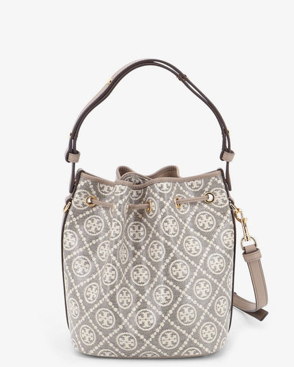 T Monogram coated canvas bucket bag