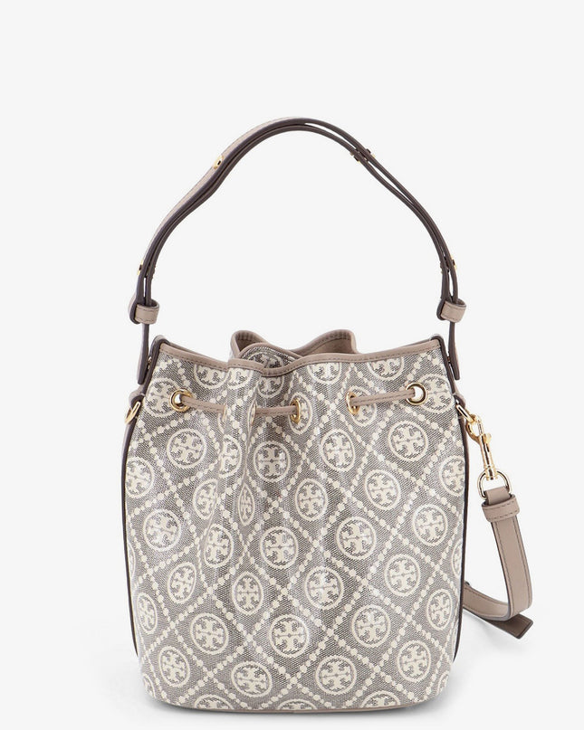 T Monogram coated canvas bucket bag
