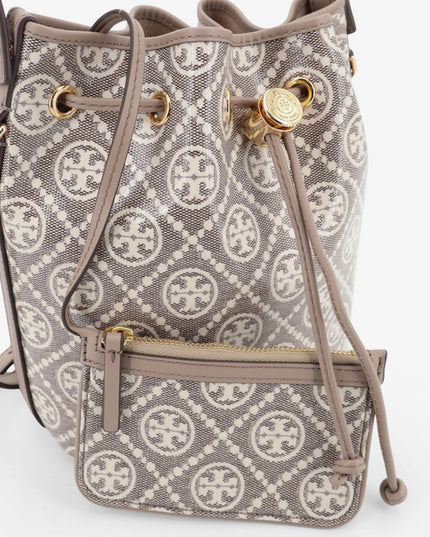 T Monogram coated canvas bucket bag