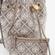 T Monogram coated canvas bucket bag