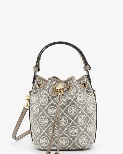 T Monogram coated canvas bucket bag