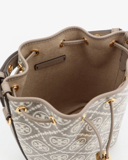 T Monogram coated canvas bucket bag