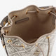 T Monogram coated canvas bucket bag