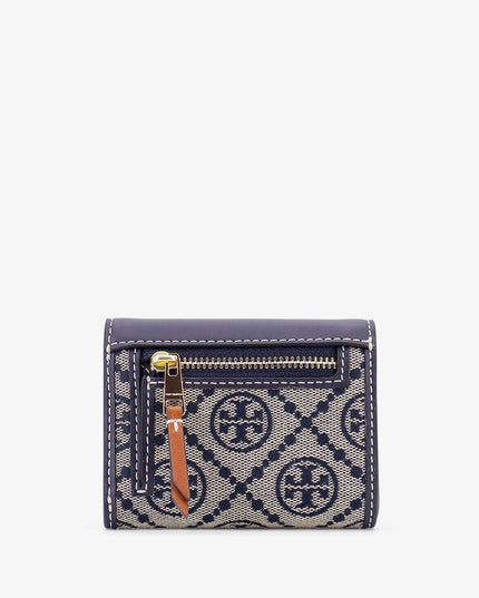 T Monogram Envelope leather and T monogram fabric wallet