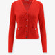 T Monogram Jacquard viscose blend cardigan