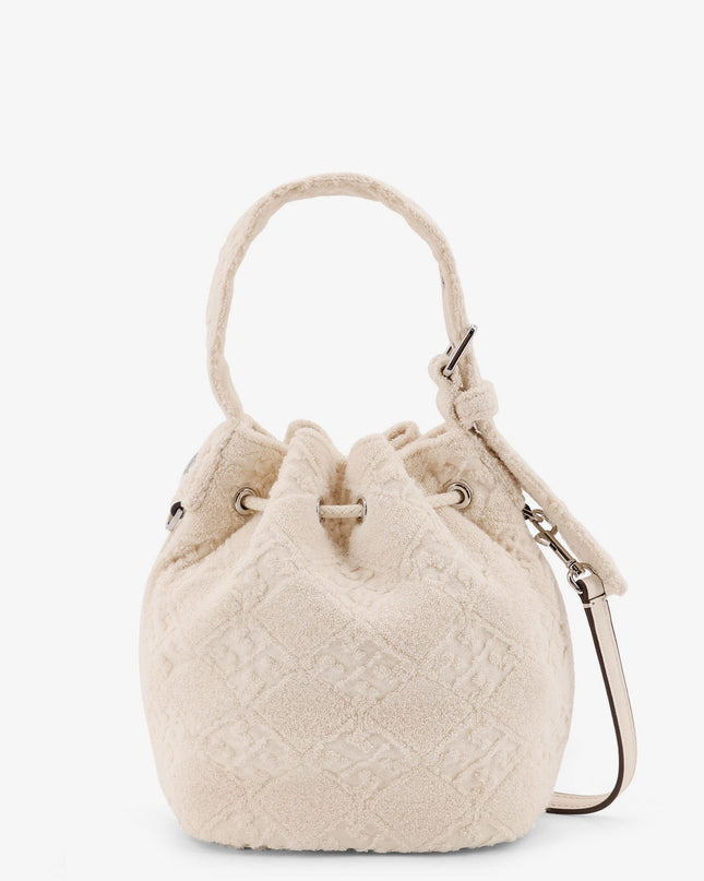 T Monogram Terry Mini canvas bucket bag