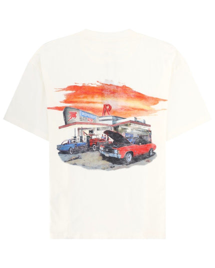T-SHIRT CON STAMPA "24 HOUR SERVICE"