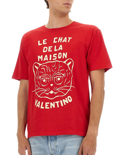 T-SHIRT WITH "CHAT DE LA MAISON" PRINT