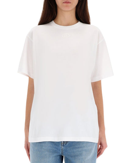 T-SHIRT WITH LOGO EMBROIDERY